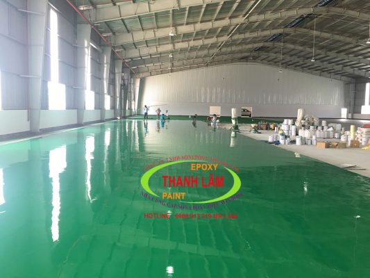 Sơn Epoxy Tự San Phẵng Tại Nhà Máy Chế Biến Thực Phẩm Thái Lan Khu Đóng Gói