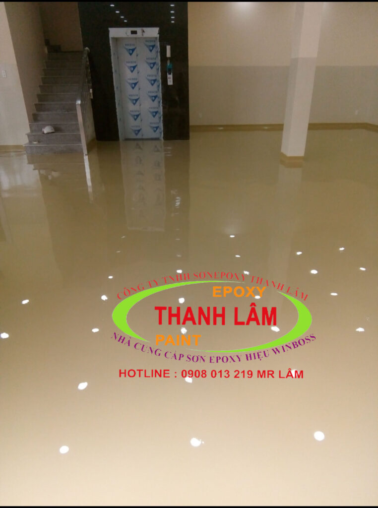 Hoàn Thiện Sơn Epoxy Tự Cân Bằng Tòa Nhà Trưng Bày Sản Phẩm Mẫu