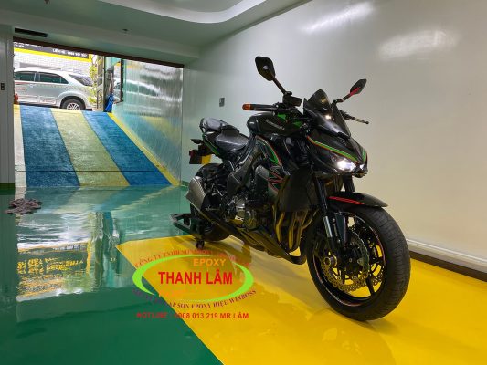 Sơn Epoxy Tự Cân Bằng Tầng Hầm Để Xe Văn Phòng Cty Sơn Epoxy Thanh Lâm