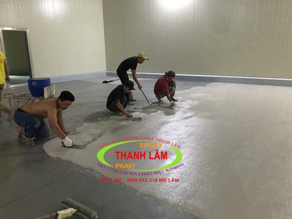 Đã Hoàn Thiện Một Góc Nhỏ Sơn Pu Polyurethan Kho Lạnh Âm 40 Độ C Chống Trơn Trượt