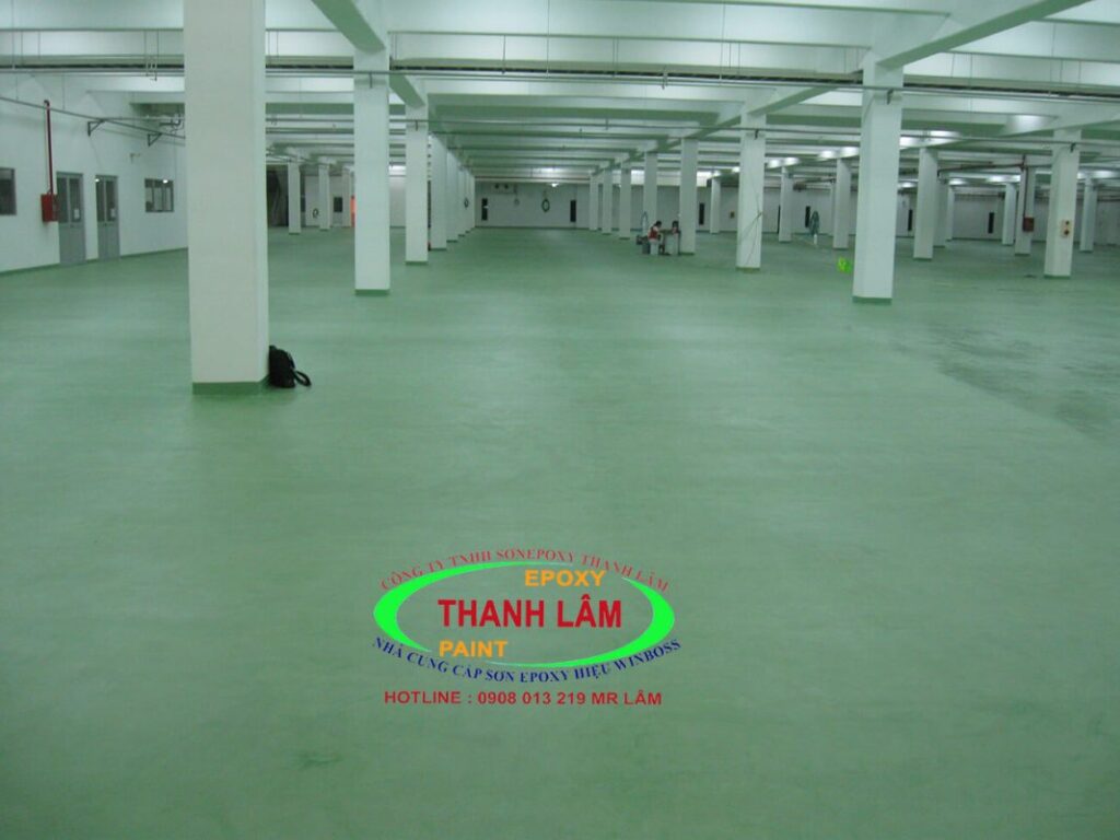 Cán Vữa Epoxy Cho Bằng Trước Khi Lăn Sơn Nhà Máy Nidec 3 Nidec Sankyo